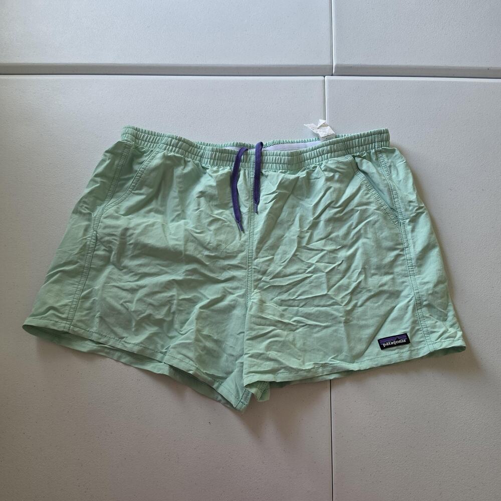 Patagonia Baggies Shorts Mens XL Green Swim Trunks Quick Dry Drawstring